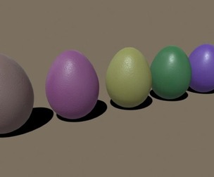 Easter Eggs Dark Colors