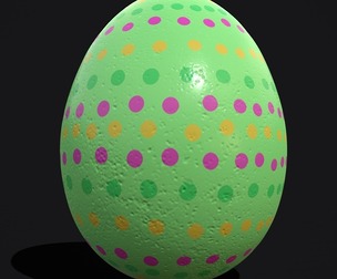 Easter Egg Green Spotted