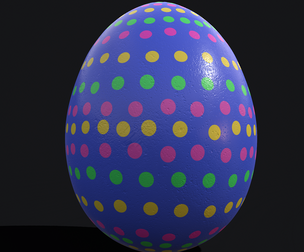 Easter Egg Blue Spotted