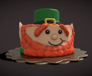 Leprechaun Head Cake