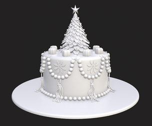 Christmas Tree Cake