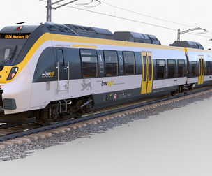 Bombardier TALENT Train sweg Rigged Animated