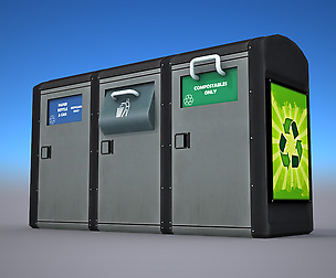 Recycling Container - Low Poly