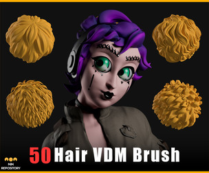 50 Hair VDM Brushes