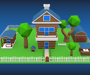 Low Poly Country House