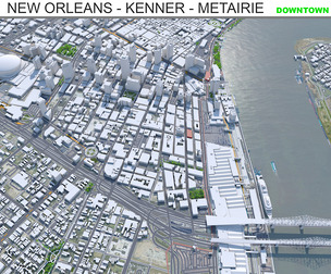 New Orleans Louisiana Downtown city USA 8km