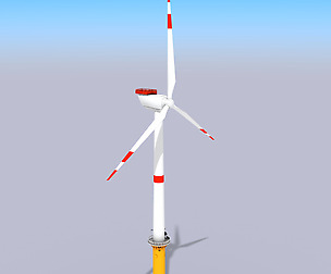 Wind Turbine - Low Poly