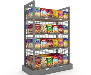 3D nuts and chips store model Low-poly 3D model