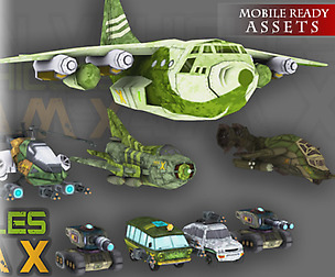 Cartoon Vehicles Seal Team X