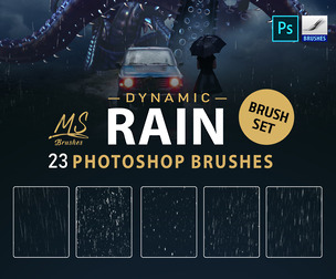 Rain Photoshop Brushes