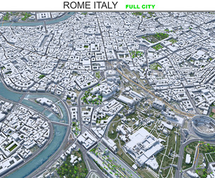 Rome City Italy 3D Model 70km