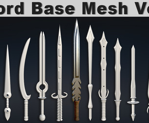 Sword Base Mesh Vol 2