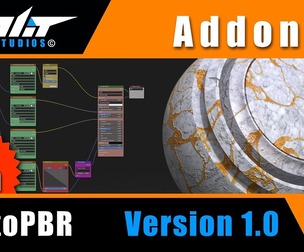 Textures To Pbr In 1 Click !! blender addon