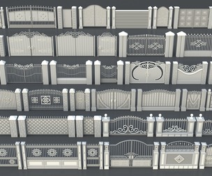Gates/Fences/Doors Collection - 45 pieces