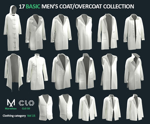 17 BASIC MEN'S COAT /OVERCOAT /JACKET