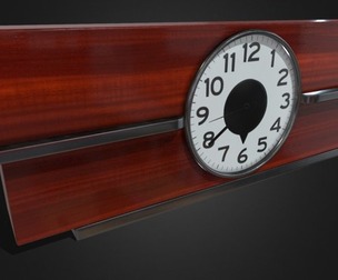 Art Deco Clock V02 - Low Poly