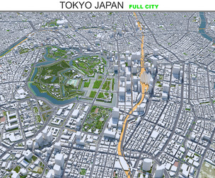 Tokyo City Japan 3D Model