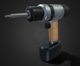 Cordless Drill V02 - Low Poly