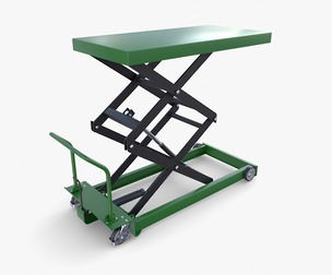 Scissor Lift Table Green