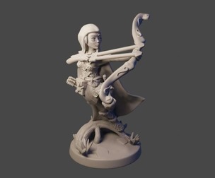 Female elf ranger - level 20 archer