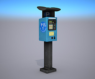Parking Meter - Low Poly