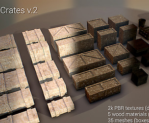 Yughues Wooden Crates