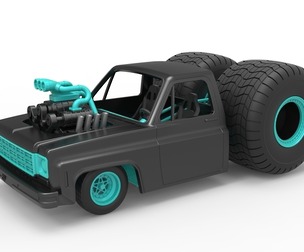 Concept dragster truck Scale 1:25