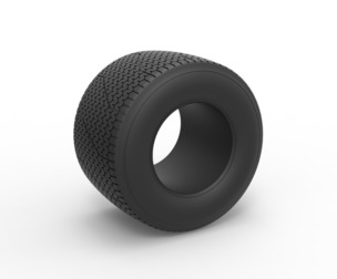 Dirt Sprint racing tire 21 Scale 1:25