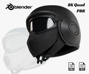 Motorcycle Helmet Low-poly 3D model