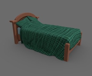 Cartoon Wood Bed