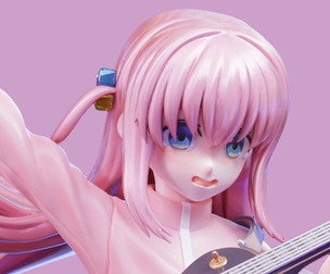 Hitori Gotoh - Bocchi The Rock 3d Print Figure