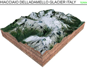 Ghiacciaio dellAdamello Glacier Italy Terrain