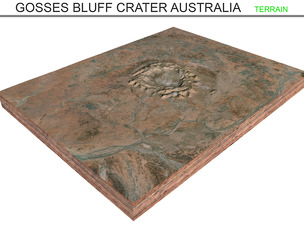 Gosses Bluff Crater Australia Terrain 3d model