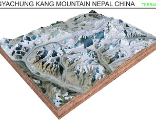 Gyachung Kang Mountain Nepal China Terrain