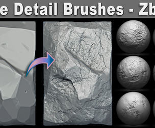 Stone Detail Brushes - Zbrush