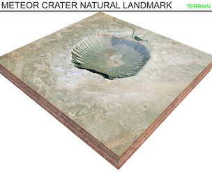Meteor Crater Natural Landmark Arizona USA Terrain