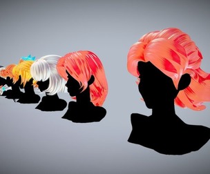 Hair pack 11 models