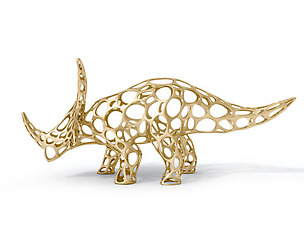 Styracosaurus Voronoi Wireframe