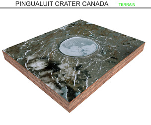 Pingualuit Crater Canada Terrain 3d model