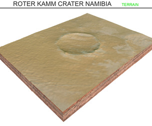 Roter Kamm Crater Namibia Terrain 3d model