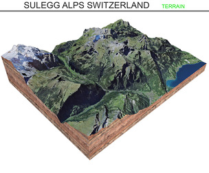 Sulegg Alps Switzerland Terrain 3d model