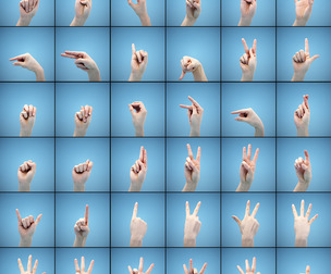 36 Sign Language Hand Models Female 2