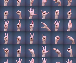 36 Sign Language Hand Models Male