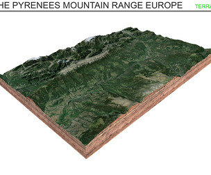 The Pyrenees Mountain Range Europe Terrain