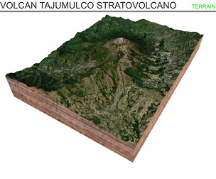 Volcan Tajumulco Stratovolcano Guatemala Terrain