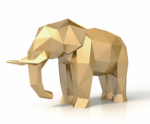 Low Poly Elephant