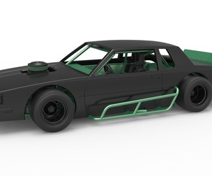 Vintage Asphalt Modified stock car 1:25