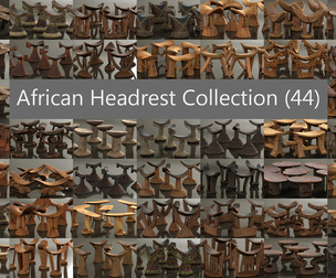 44 African Headrest Collection