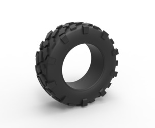 Offroad tire 64 Scale 1:25