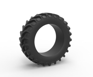 Tractor tire 15 Scale 1:25